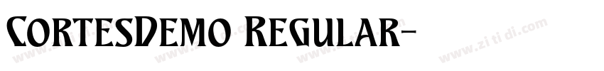 CortesDemo Regular字体转换
